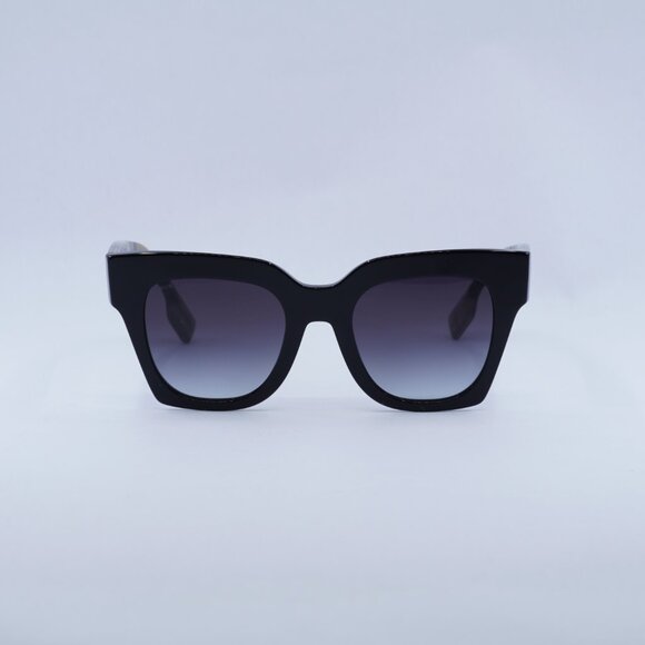 Burberry BE4364 39428G Women Sunglasses Black Square Frame, Grey Lenses main image 7